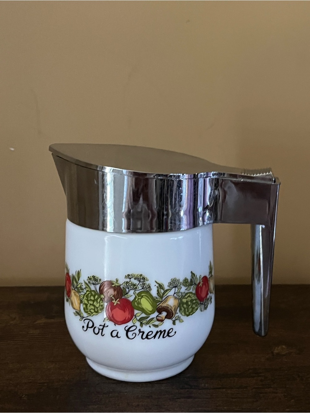 Vintage Gemco Pot à Crème White Milk Glass Creamer